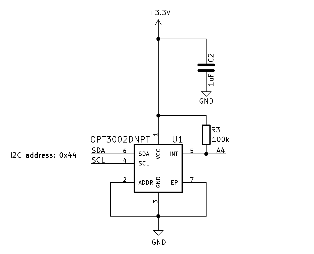 OPT3002 schematics