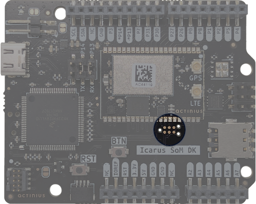 Icarus SoM DK v2 TagConnect pins